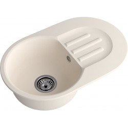 Кухонная мойка GRANFEST SMART SM-685L белый + сифон