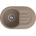 Кухонная мойка GRANFEST SMART SM-685L песочный + сифон