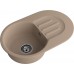 Кухонная мойка GRANFEST SMART SM-685L песочный + сифон