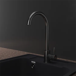 Смеситель для кухни GRANFEST QUARZ Z-5410 PVD графит Смеситель для кухни GRANFEST QUARZ Z-5410 PVD графит