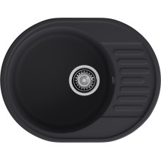 Кухонная мойка GRANFEST QUARZ Z-58 черный + сифон Кухонная мойка GRANFEST QUARZ Z-58 черный + сифон