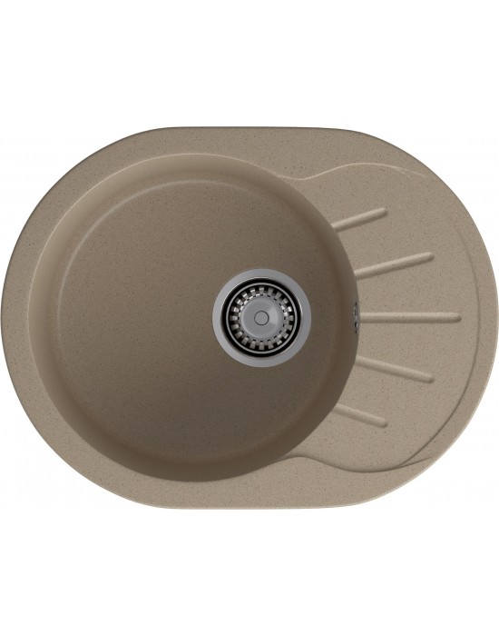 Кухонная мойка GRANFEST RONDO R-580L песочный