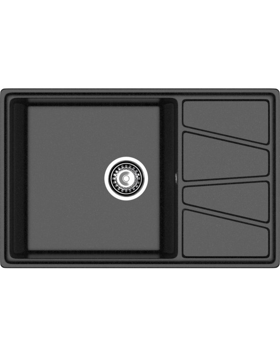 Кухонная мойка GRANFEST VERTEX V-780L черный