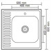 Кухонная мойка Ledeme L66060-R