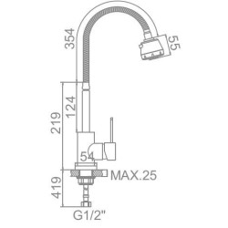 Смеситель для кухни LEDEME L74304 Смеситель для кухни LEDEME L74304