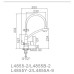 Смеситель для кухни Ledeme L4855Y-2