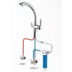 Смеситель для кухни LEDEME L4455W-3