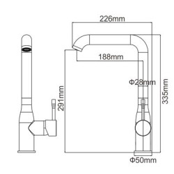 Смеситель для кухни LEDEME L4698W Смеситель для кухни LEDEME L4698W