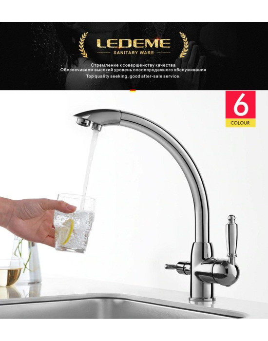 Смеситель для кухни LEDEME L4455-3