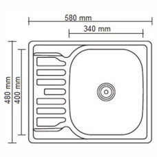 Кухонная мойка LEDEME L65848-R