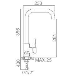 Смеситель для кухни LEDEME L74998A-4 Смеситель для кухни LEDEME L74998A-4