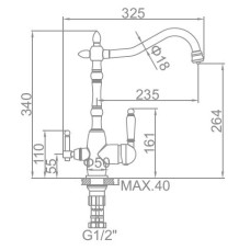 Смеситель для кухни Ledeme l4555-3 Смеситель для кухни Ledeme l4555-3