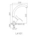 Смеситель для кухни Ledeme H01 L4101