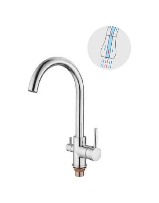 Смеситель для кухни Ledeme L4255-3