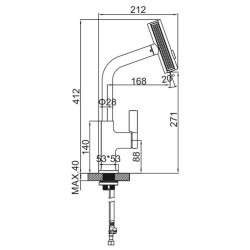 Смеситель для кухни LEDEME L6099A-4 Смеситель для кухни LEDEME L6099A-4