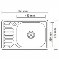 Кухонная мойка LEDEME L66642-R Кухонная мойка LEDEME L66642-R