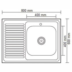 Кухонная мойка Ledeme L98060-R Кухонная мойка Ledeme L98060-R