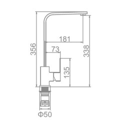 Смеситель для кухни LEDEME L74033