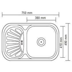 Кухонная мойка LEDEME L67549-R Кухонная мойка LEDEME L67549-R