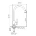 Смеситель для кухни LEDEME L74205