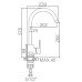 Смеситель для кухни Ledeme L74016
